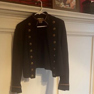 Ralph Lauren Denim & Supply vintage Black cotton Blazer with Gold Buttons